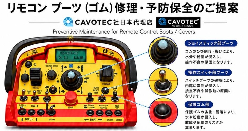 CAVOTEC wireless remote control repair and maintenance